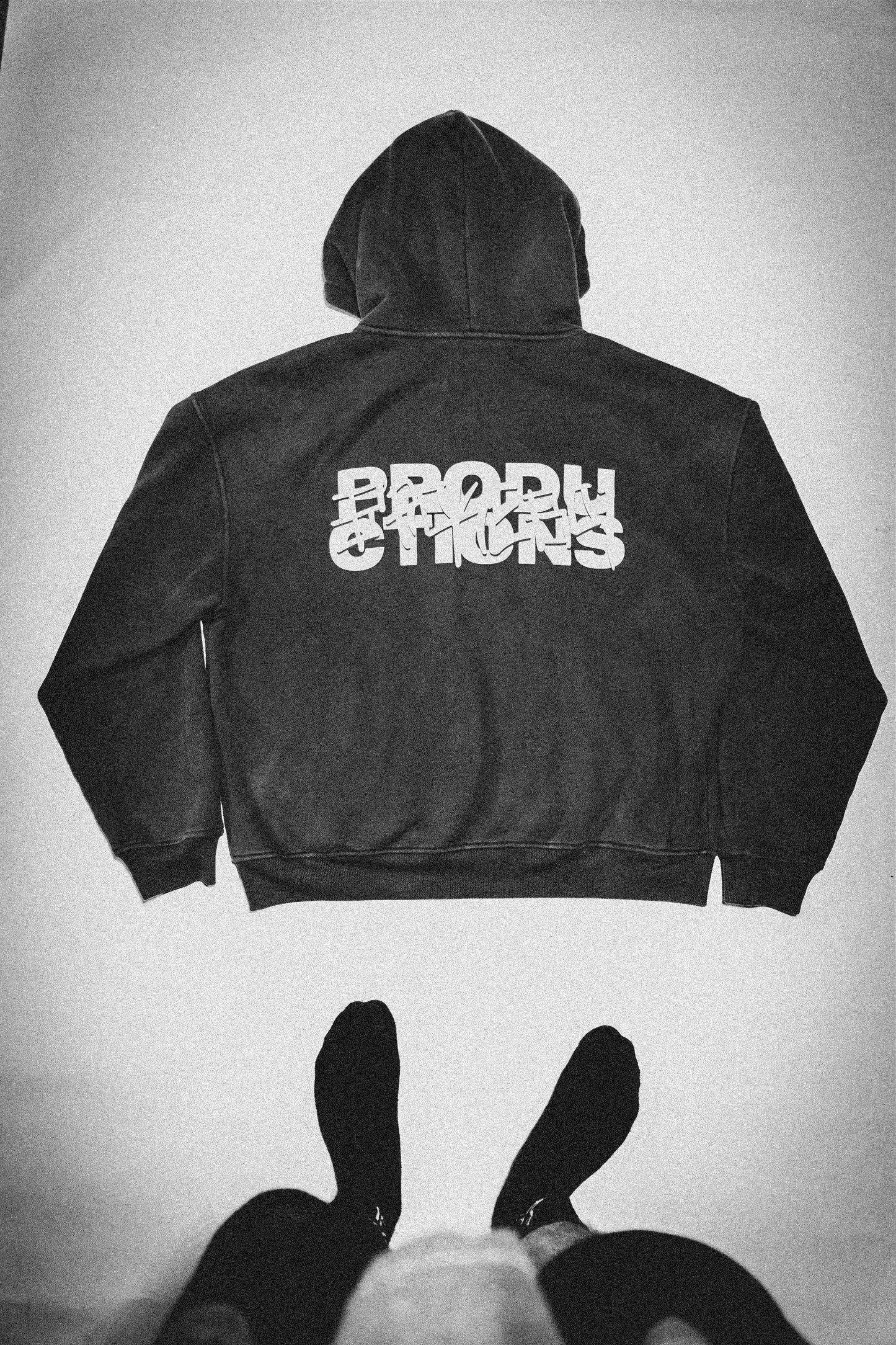BROKEBOI PRODUCTIONS ACID WASHED ZIP-UP HOODIE (UNISEX)