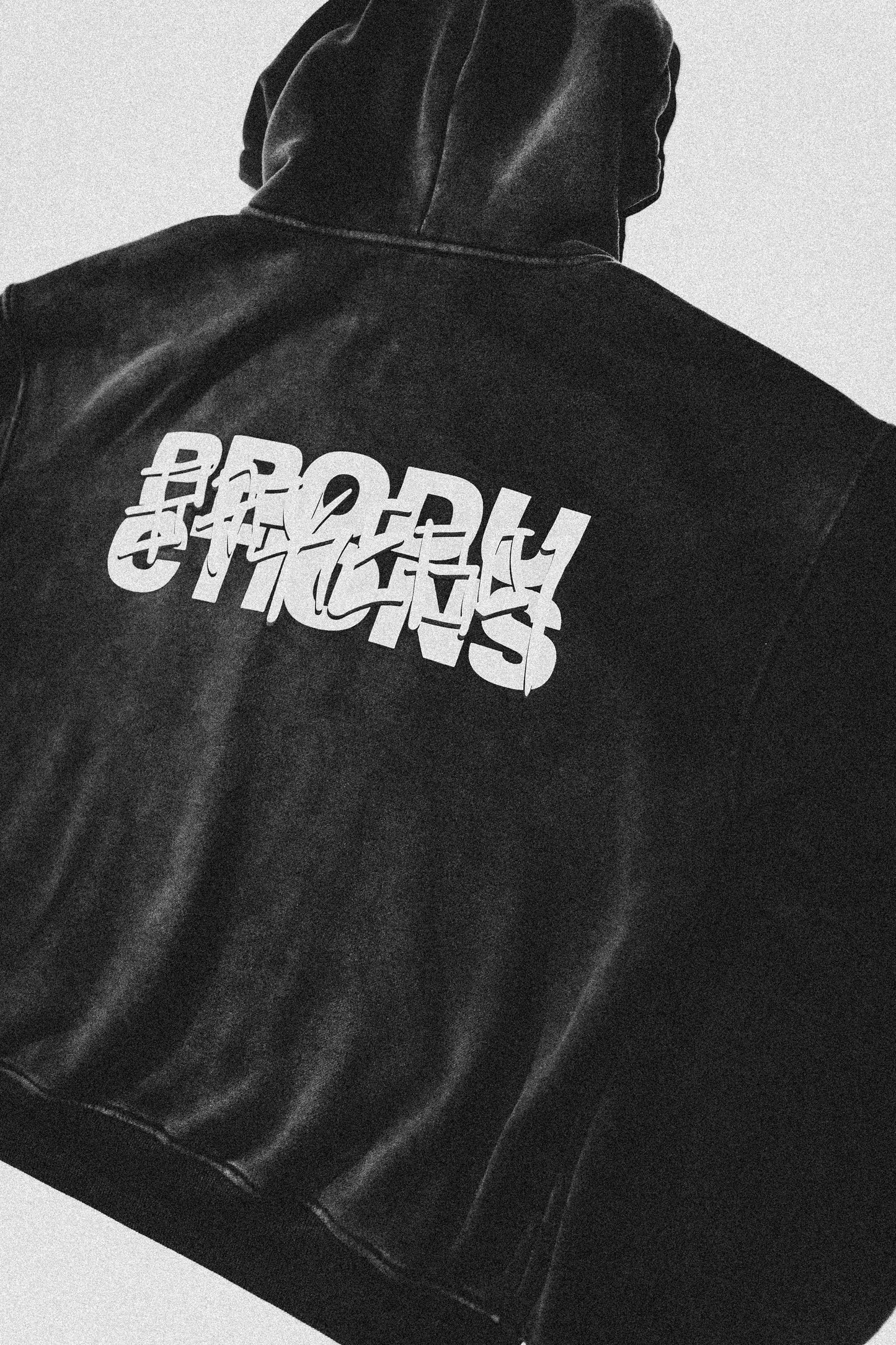 BROKEBOI PRODUCTIONS ACID WASHED ZIP-UP HOODIE (UNISEX)