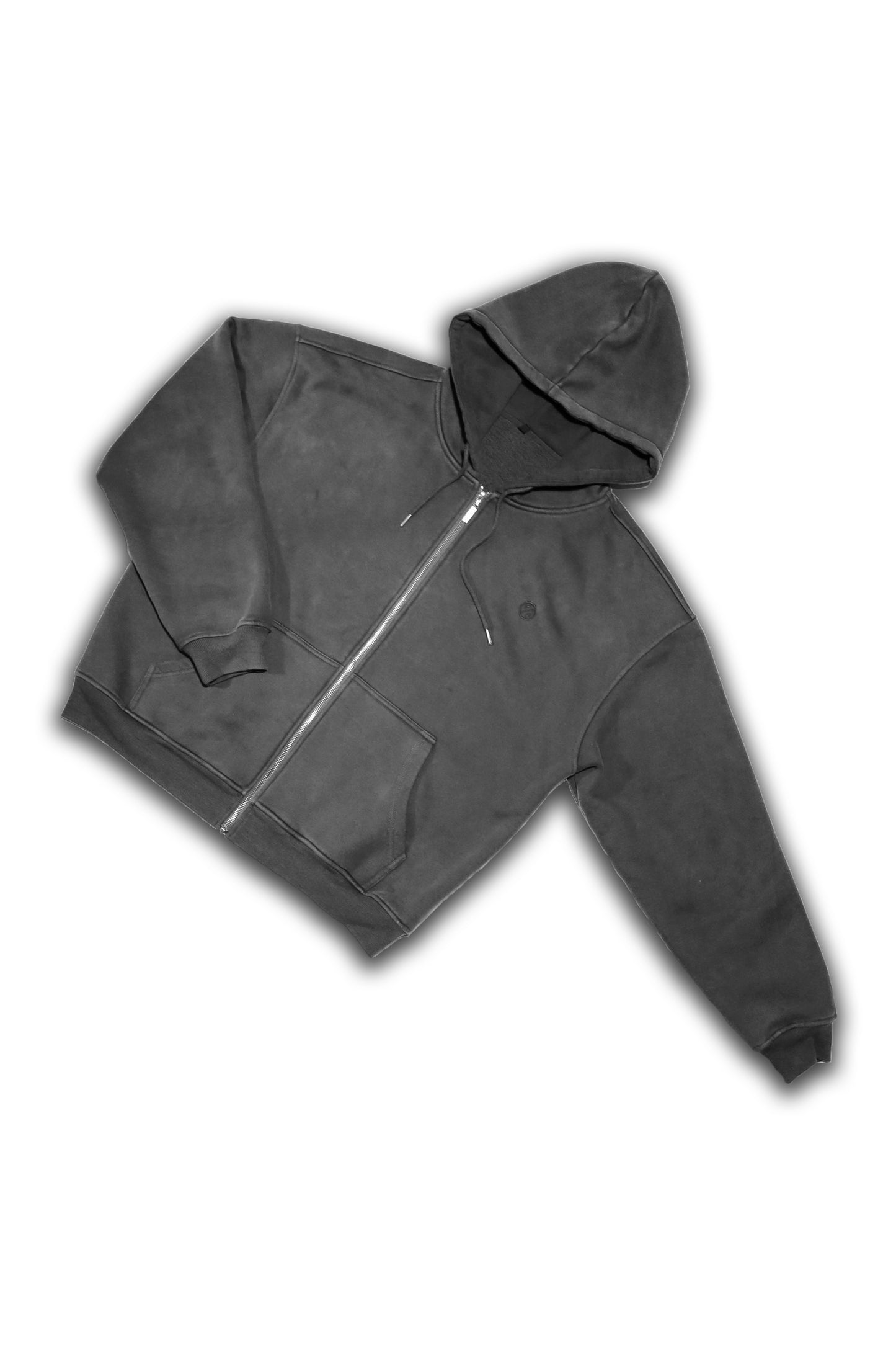 BROKEBOI PRODUCTIONS ACID WASHED ZIP-UP HOODIE (UNISEX)