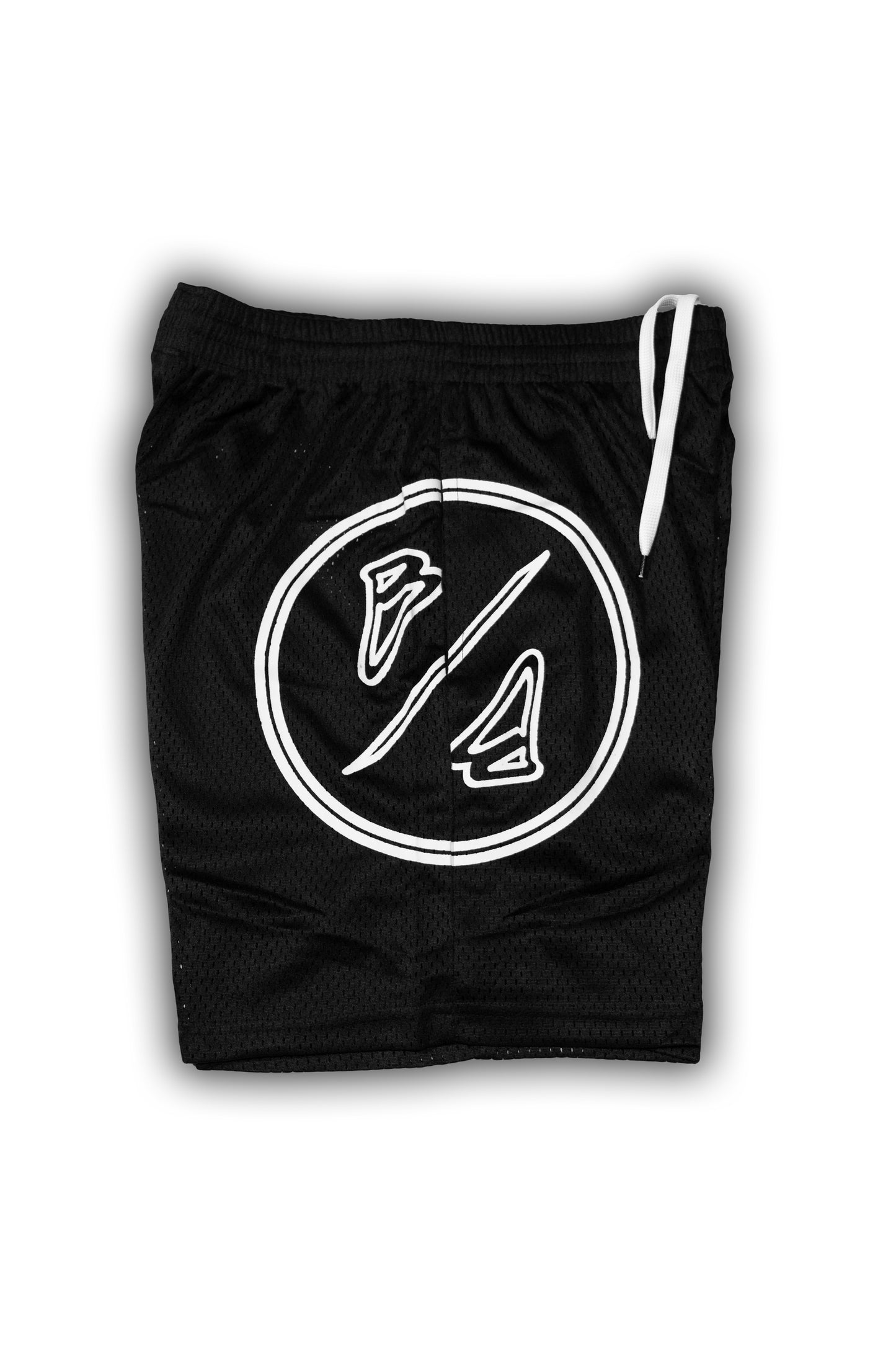 HOLLOW EMBLEM MESH BROKEBOI SHORTS